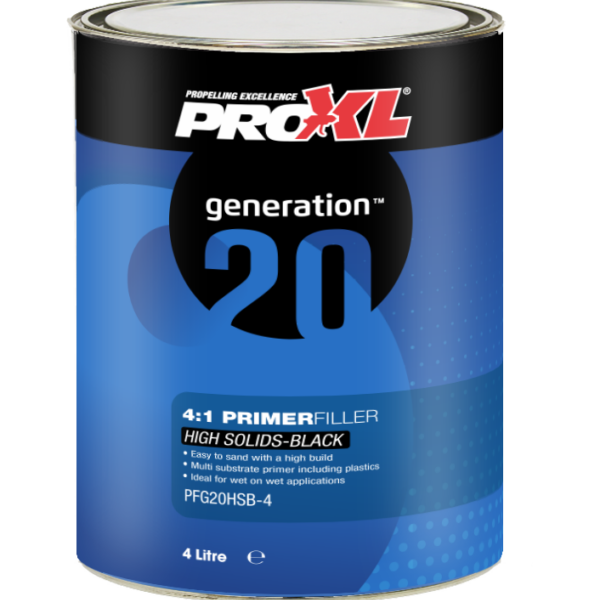 Pro XL 4:1 High Build 2K Primer Filler Kit Black 5L - Image 2