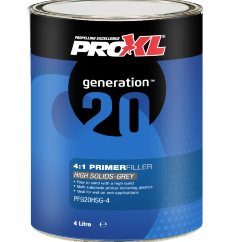 Pro XL 4:1 High Build 2K Primer Filler Kit Grey 5L - Image 2