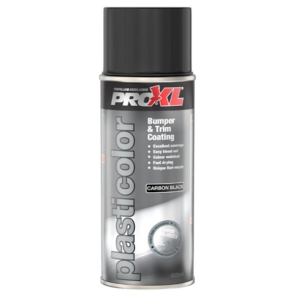 Pro XL Plasticolour Aerosol Carbon Black 400ml