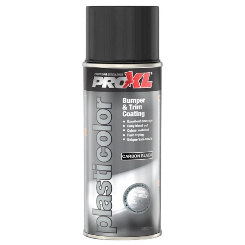 Pro XL Plasticolour Aerosol Carbon Black 400ml - Image 1