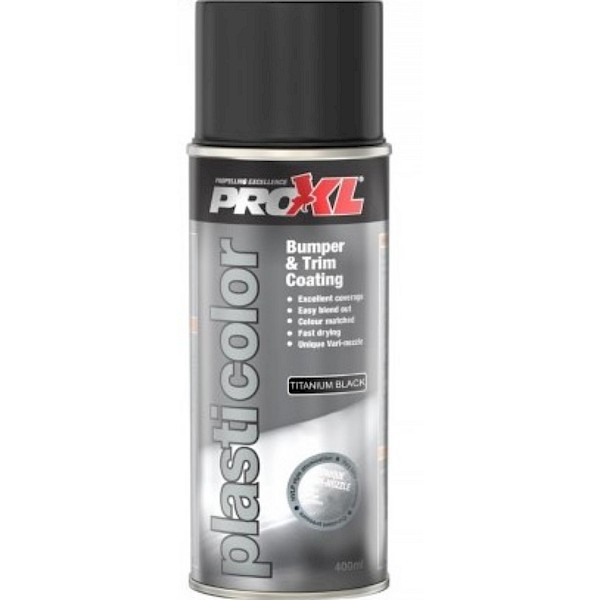 Pro XL Plasticolour Aerosol Titanium Black 400ml