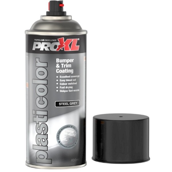 Pro XL Plasticolour Aerosol Steel Grey 400ml