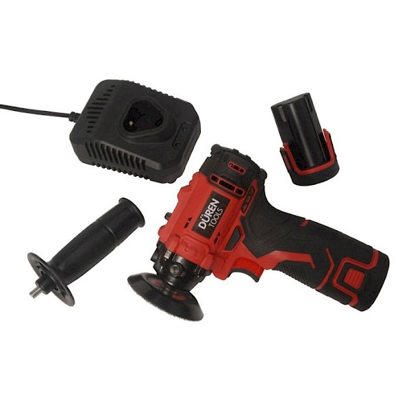 Duren 75mm Cordless Polisher 2 x Batteries With Pads & Bag