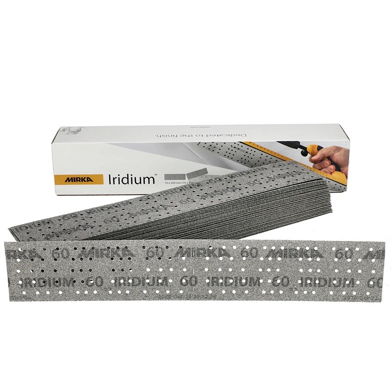 Mirka Iridium 70x400mm Sanding Strips P180 (x50) - Image 1